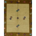 thumbnail image 1 of Ahgly Company Indoor Rectangle Abstract Orange Gold Abstract Area Rugs, 5' x 7', 1 of 6