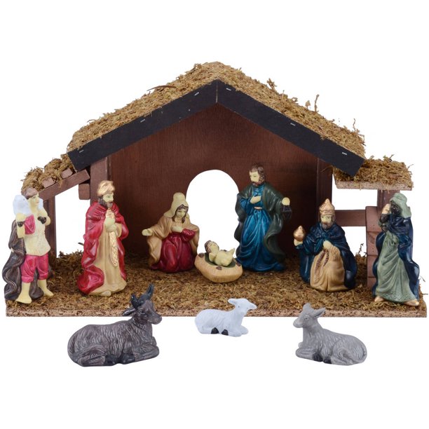 Holiday Time 12Piece Nativity Set