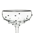 thumbnail image 3 of 10 Strawberry Street Charming Heart Glassware, Coupe, Set of 4, 3 of 6