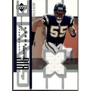 Junior Seau Card 2002 UD Piece of History The Big Game Jerseys #BGJJS