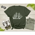 thumbnail image 6 of Sailing Pirate Ship Boat in the Water Hand Drawn Vessel Sail T-Shirt Sailboat Lover Sailor Gift T Shirt for Men Women Kids Boys Girls Tshirt, 6 of 8