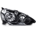 thumbnail image 2 of cciyu Headlight Assembly For Acura For RSX 2002-2004 Clear Lens Black Housing Clear Reflector Driver & Passenger Side Headlamps, 2 of 5