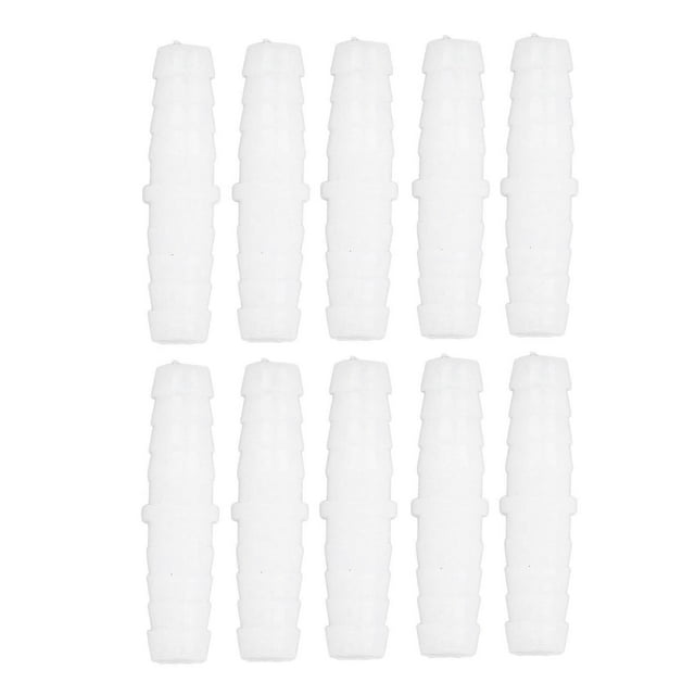 Lot de 10 raccords cannelés droits en plastique pour tuyaux, adaptateurs de raccord cannelé 9-9 mm