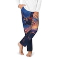 thumbnail image 2 of Hirioo Starry Sky Flying Tiger for Teenagers' Pajama Pants Womens Lounge Pants with Pockets Pj Bottoms Pants for Men-XS(5-6), 2 of 6