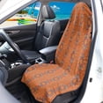 thumbnail image 3 of POLERO Geometric Diamond Print Terry Cloth Car Seat Cover, Sweatproof Car Seat Protector for Cars Trucks Van Front Seats, Universal Fit for Drivers, 3 of 7