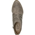 thumbnail image 4 of LifeStride Womens Prairie Faux Suede Zipper Ankle Boots Gray 7 Medium (B,M), 4 of 4