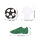 thumbnail image 4 of FELTECHELECTR 50 piezas de decoración para fiesta de fútbol, camiseta de fútbol, zapatos deportivos, lentejuelas, adornos brillantes, 4 of 6