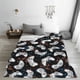 thumbnail image 5 of Balery Game Manta de Felpa Suave y Acogedora – Cobija de Franela Aterciopelada para Cama, Lavable y Cálida para Sofá, Mascotas, Transpirable-50"x40", 5 of 7