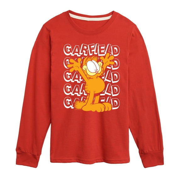 Garfield - Garfield Repeated - Toddler & Youth Long Sleeve Graphic T-Shirt