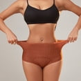 thumbnail image 4 of Minjewel Women's High Waisted Breathable Physiological Menstrual Period Underwear, Hygiene Pants for Women, Comfortable Period Panties,Ginger,M, 4 of 5