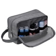 thumbnail image 6 of Travel Toiletry Bag for Men Hanging Dopp Kit Small Nylon Shaving Bag, Water Resistant Bathroom Toiletries Organizer for Traveling, Denim Grey, 6 of 7