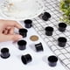 thumbnail image 3 of 30 piezas de latas para velas de té, vasos de metal negro para velas, portavelas, insertos de metal de aluminio para velas, 3 of 6