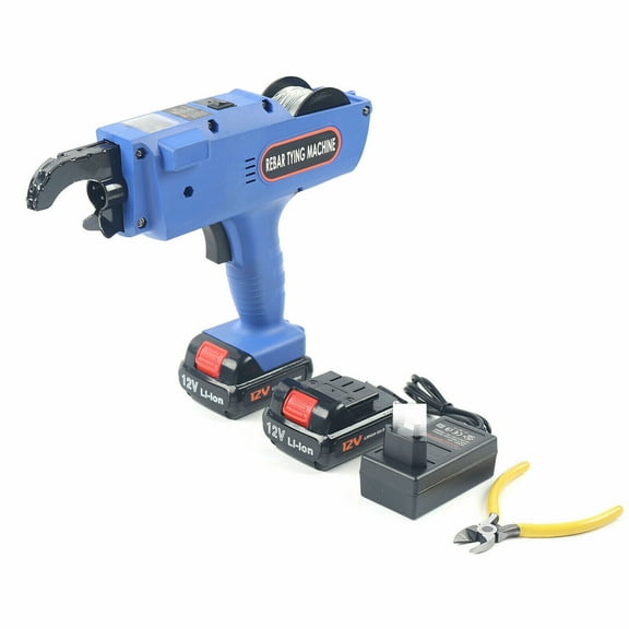 8-34mm Automatic Rebar Tier Tying Machine Electric Strapping Tool with 2 Batteres