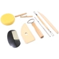 thumbnail image 1 of Shisuyan Pottery Clay Shaping Tools Stainless Steel Wood 1 Set 8.1X0.8X0.8in, 1 of 9