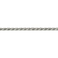 thumbnail image 2 of Sterling Silver 3mm Diamond-Cut Rope Chain (20 X 3) Made In Italy qdc070-20, 2 of 5