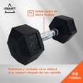thumbnail image 4 of Mancuernas Hexagonales UrbanFit Pro 2 piezas 25 lbs Acero Neopreno Caucho Goma, 4 of 8