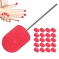 thumbnail image 3 of Broca Para Lijado De Uñas, 20 Piezas, Tapa Para Cabezal De Lijado De Uñas, Papel De Lija Fino, Brocas Para Lima De Uñas, Herramienta De Esmalte De Manicura Para Vidrio,, 3 of 7