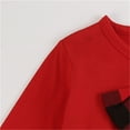 thumbnail image 6 of Mercatoo Toddler Girls Christmas Plaid Dress Red and Black Midi Dress Baby Long Sleeve Bowknot Princess Dress Casual Xmas Clothes, 6 of 9