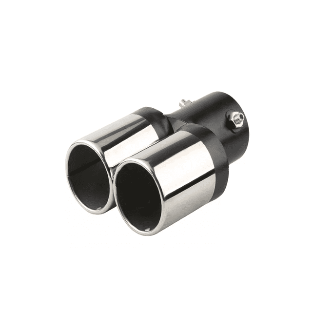 Tubo De Escape De Coche Silenciador Puntas De Acero Inoxidable Plata Negro