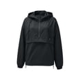 thumbnail image 4 of gbyLJF Womens Windbreaker Jacket Quarter Zip Hooded Pullover Waterproof Rain Jackets for Outdoor Hiking Running, 4 of 9