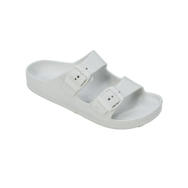double buckle flatform sandals