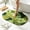 1'8" x 2'8" (Leaf), variant on Bathroom Rug Bath Mat, Green Moss Shaggy Soft Microfiber, Non-Slip Absorbent Machine Washable, Forest Aesthetic Decor for Shower Bathtub, 20x32 Inch