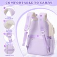 thumbnail image 6 of QWKLEAJ School Backpack for Teen Girls, Large Capacity Laptop Bag for High School Middle School Elementary, Aesthetic Bookbag College Women Purple, 6 of 7