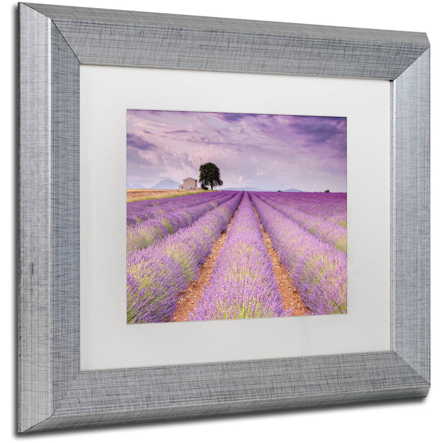 Trademark Fine Art 'Stone House' Canvas Art by Michael Blanchette Photography, White Matte, Silver Frame