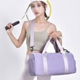 thumbnail image 4 of Bolso de gimnasio, bolso de lona sencillo a la moda, bolso de lona pequeño para mujer, bolso de viaje, bolso deportivo, bolsos de fin de semana MFZFUKR CPB-ZRF394-4, 4 of 5
