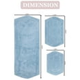 thumbnail image 5 of Home Weavers Waterford Collection 100% Cotton Non-Slip Bathroom Rug Set Machine Washable Bathroom Rug-17"x24", Bath Rug- 21"x34", Runner- 22"x60", Blue Color 3 Piece Bath rug set, 5 of 8