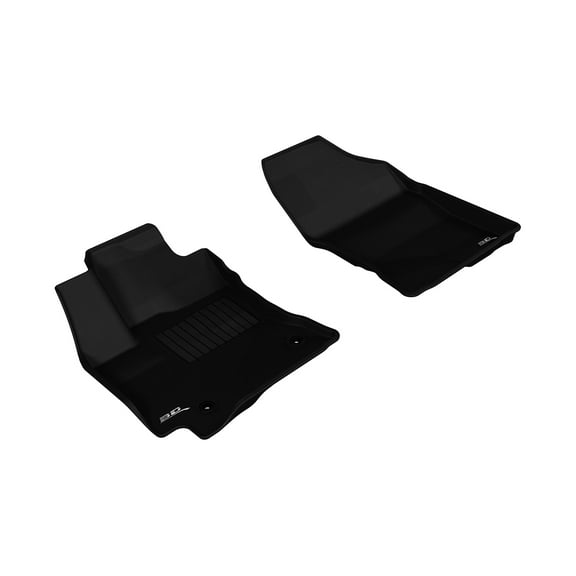 3D MAXpider All-Weather Floor Mats for Toyota Corolla 2014-2019 Custom Fit Car Floor Liners, Kagu Series (1st Row, Black) (L1TY13711509)