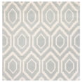 thumbnail image 2 of SAFAVIEH Chatham Graham Geometric Wool Area Rug, Gray/Ivory, 4' x 4' Square, 2 of 8