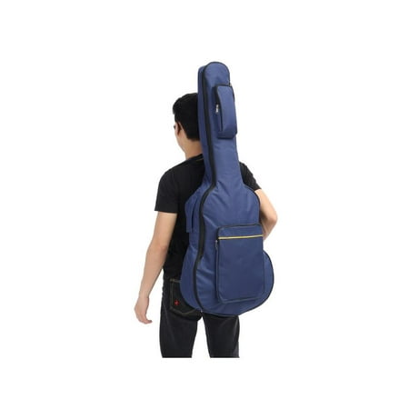 Classical Folk Guitar Case - 40/41'' Classical Acoustic Guitar Back Pack Carry Case Gig Bag Dual Strap Padded Water-Resistant