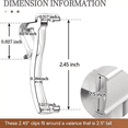 thumbnail image 4 of 2.5 Inch Valance Clips Window Blind Clips Clear Plastic Valance Retainer Holder Hidden Valance Clips(48 Pieces), 4 of 6