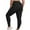Black, variant on Kmdttou Women's Yoga Pants with Pockets for Women Long Solid Color Hip Lift Fitness High Waist Elastic Exercise Yoga Pants