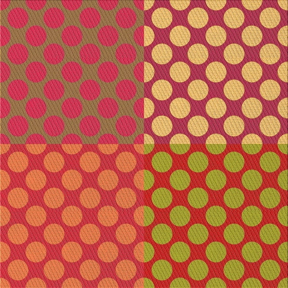 Ahgly Company Machine Washable Indoor Square Transitional Orange Area Rugs, 4' Square