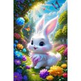 thumbnail image 1 of 5D DIY Taladro Diamante Pintura Conejo Kit Del Arte 40x60cm Blanco, 1 of 9