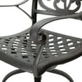 thumbnail image 6 of GDF Studio Fonzo Outdoor Cast Aluminum Swivel 29.5 Inch Barstools, Set of 2, Bronze, 6 of 8