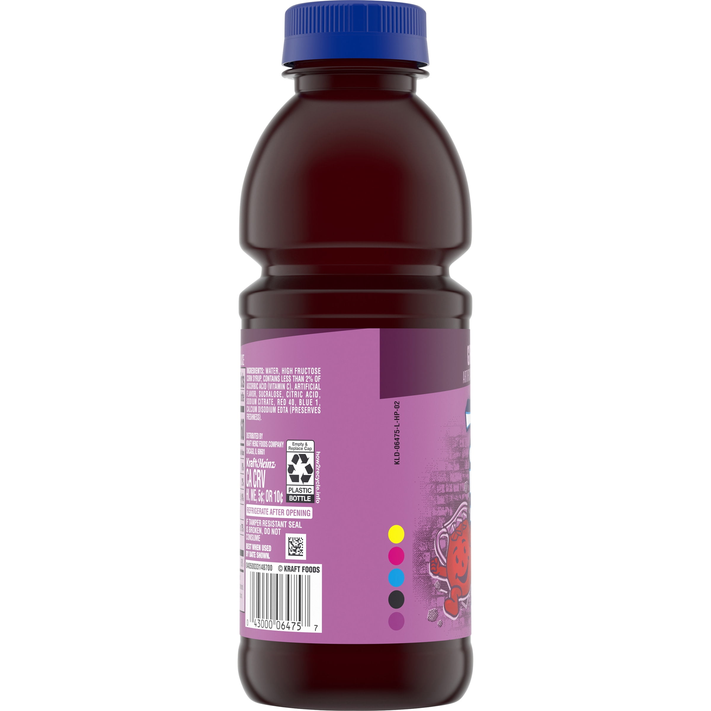 Kool-Aid Grape Artificially Flavored Soft Drink, 16 fl oz Bottle