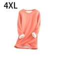 thumbnail image 4 of Jumpingount Ropa interior térmica de mujer portátil Color sólido reutilizable reemplazo de manga larga invierno otoño caliente mantenimiento camiseta de Prendas para la parte del cuerpo Rojo XXXXL Jumpingount AP013396-39, 4 of 6