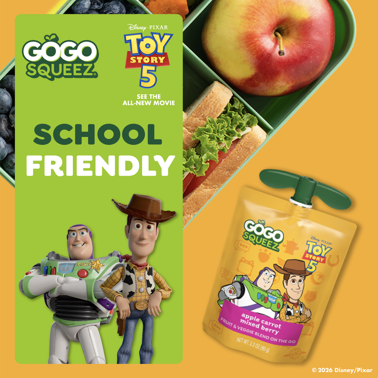 GoGo squeeZ Toy Story 5 No Sugar Added Applesauce Variety Pouches
