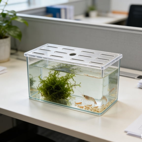 BESTYASH Clear Plastic Fish Tank Lid with Easy Access Opening, Aquarium Cover for Crystal Clear Viewing