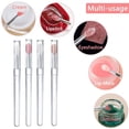 thumbnail image 2 of Lttoisl Portable Silicone Lip Brush with Cover, Soft Multi-Function Lip Mask Applicator for Lipstick Lip Gloss, Reusable Travel Makeup Tool, Flesh Pink White, 2 of 8