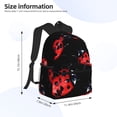 thumbnail image 4 of Picia Beautiful Red Ladybug Large Capacity Backpack Classic Style Backpack Casual Backpack Water-Resistant School Work Travel Outdoor Backpack, 4 of 8