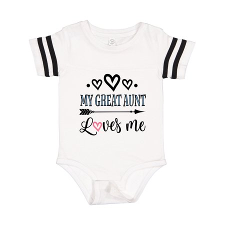

Inktastic My Great Aunt Loves Me Gift Baby Girl Bodysuit