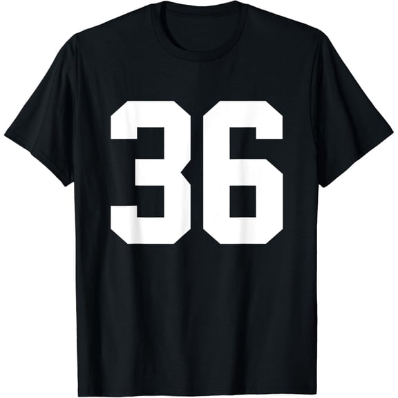 t-shirt Team Uniform Jersey Number 36 Birthday Varsity Sports t-shirt mens t shirt,black,women,funny,misfits,men,journey
