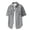 Gray, variant on Mens Cargo Shirts Button Down Short Sleeve Collared Shirts Work Office Casual Regular Fit Shirts with Pockets