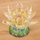 thumbnail image 4 of Candelabro de loto de cristal Baoblaze Decoración Feng Shui amarillo, 4 of 8