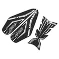 thumbnail image 2 of Fuel  Pad Gas  Protector Motorcycle Fuel  Pad Protector Rubber Decal Sticker Fit For KAWASAKI Z400/ 250/ 400 18-19, 2 of 8