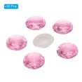 thumbnail image 3 of Uxcell 30mm Flat Back Round Acrylic Rhinestones, 50 Pack Plastic Circle Gems for Jewelry Making Costume, Rose Red, 3 of 6